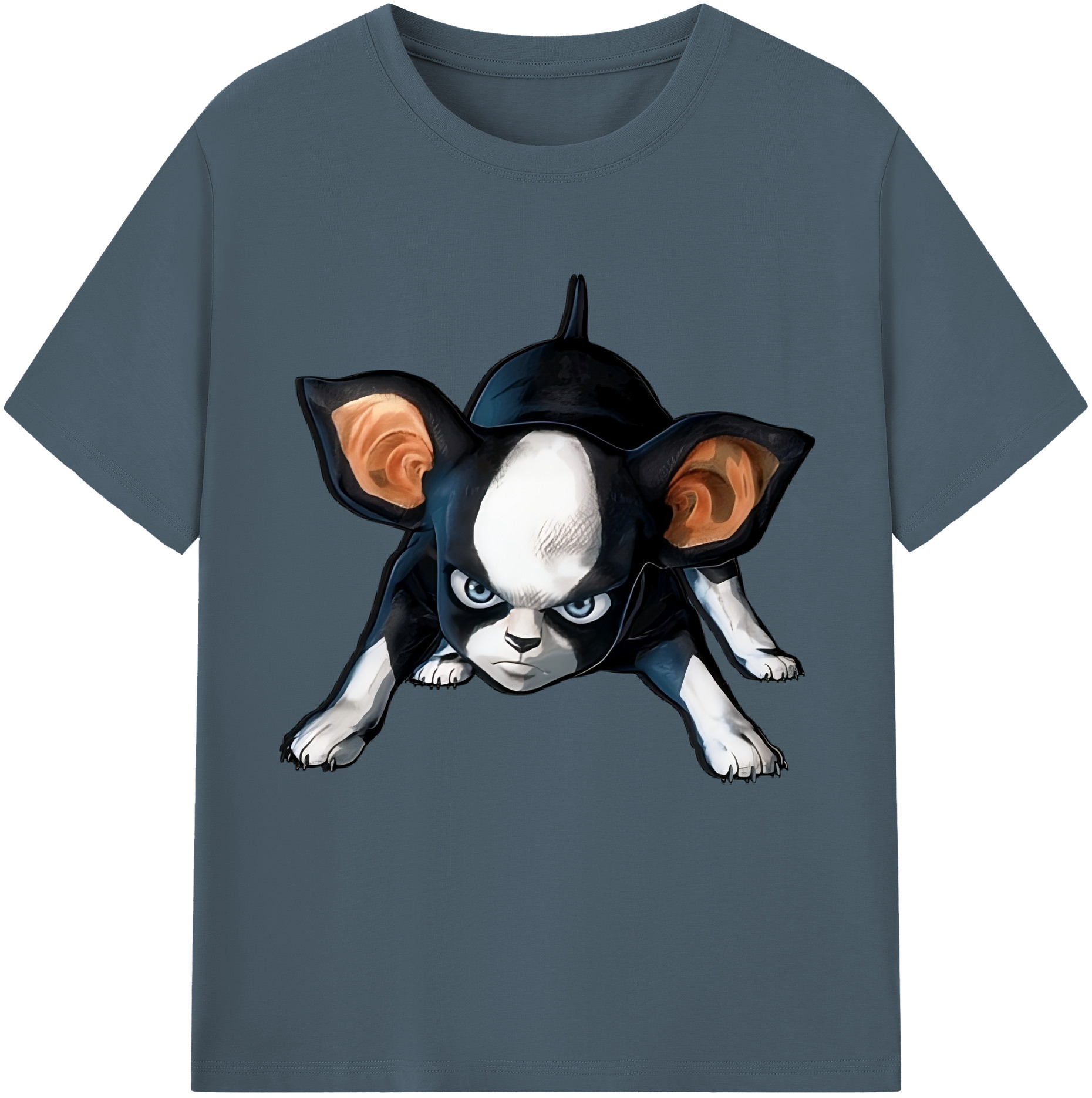 （画像用） ジョジョの奇妙な冒険 イギー JoJo's Bizarre Adventure Iggy 綿100％半袖Tシャツ（フロントプリント）